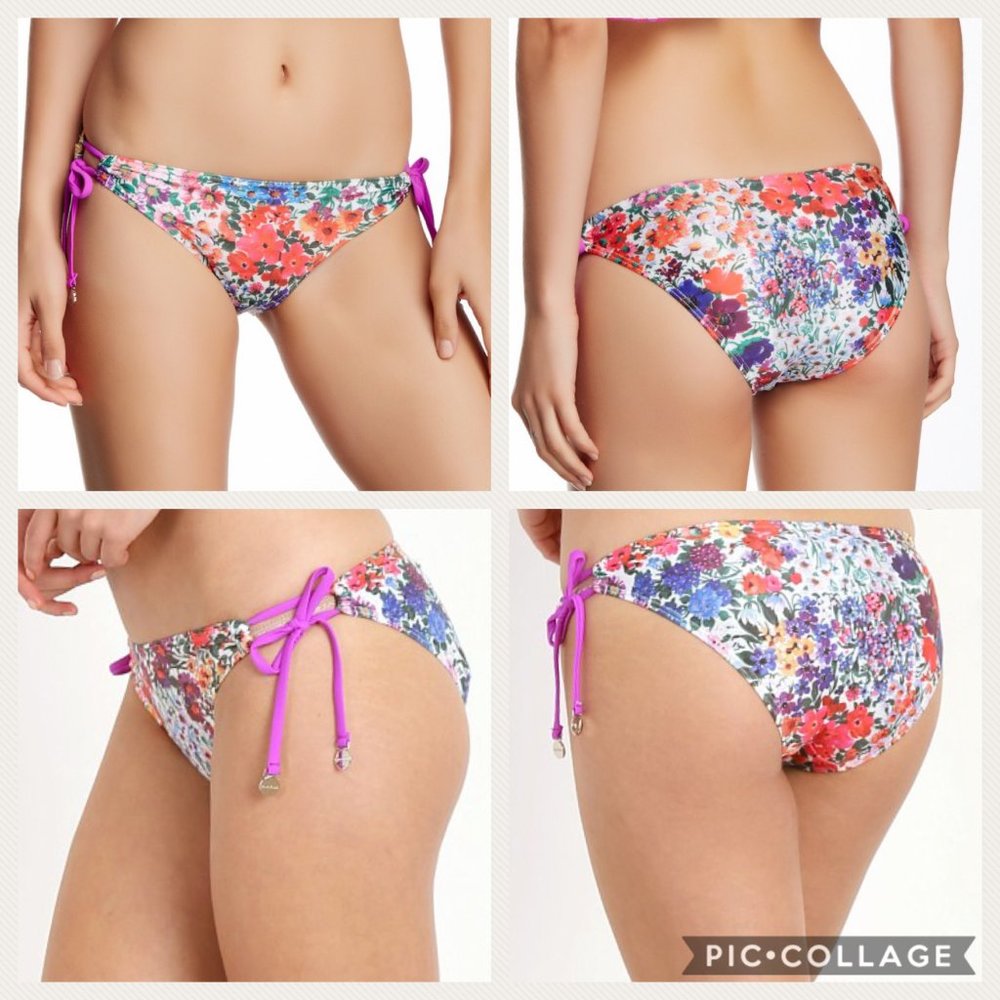 MINKPINK XS Secret Garden Frill Bikini Bottom